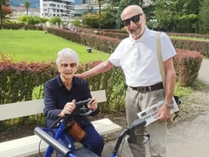 Genitori anziani in casa