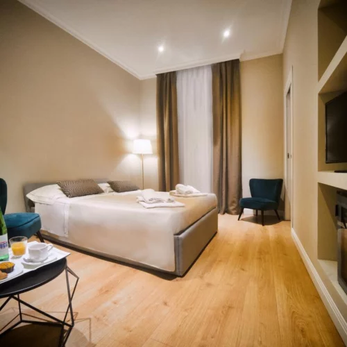 camera di hotel molto accogliente a fiuggi