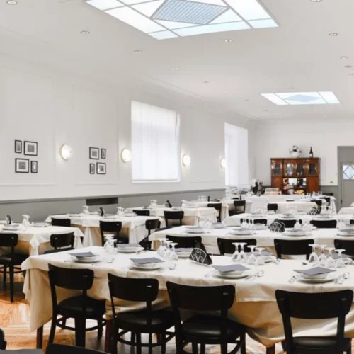 la sala ristorante dell'hotel di fiuggi